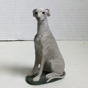 Stone Critters SC-448 Greyhound Realistic Resin Figurine Dog VTG